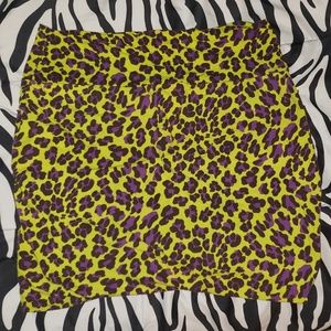 Printed Knit Mini Skirt